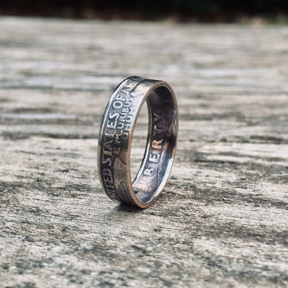 Handmade Jewelry - Washington Quarter Coin Ring *Tails* 1965-1998